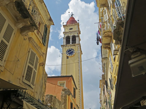 Agios Spyridon in Corfu Greece