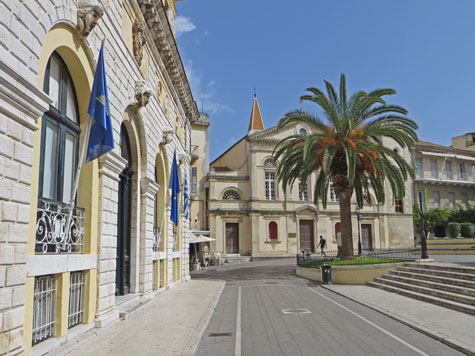 Landmarks in Corfu Greece