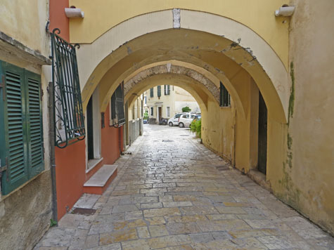 Map of the Town of Corfu