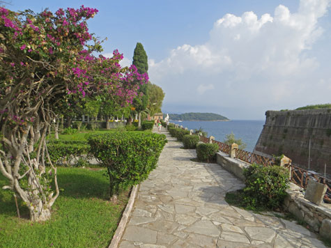 Seaside Promenade in Corfu Greece